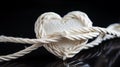 Binding hearts in bonds through white string ceremonies.AI Generated