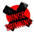 Binge Drinking rubber stamp Royalty Free Stock Photo