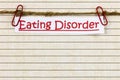 Eating disorder anorexia bulimia diet food binge overweight nutrition Royalty Free Stock Photo