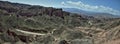 Binggou Danxia landform at Zhangye Danxia national geo park in Gansu province in China. Royalty Free Stock Photo