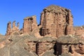 Binggou Danxia national park, China Royalty Free Stock Photo
