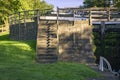 Bingley Five Rise Locks and stone steps Royalty Free Stock Photo