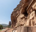 Bingling Temple and grottoes at Yongjing, Gansu, China