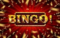 Bingo Banner . Casino Glowing Lamps