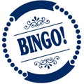 BINGO blue seal.