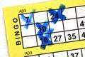 Bingo Card in Close up Royalty Free Stock Photo