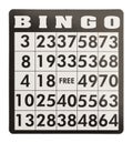 Bingo Card Royalty Free Stock Photo