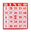 Bingo Card Royalty Free Stock Photo
