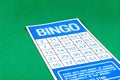 Bingo card risk gamble game Royalty Free Stock Photo