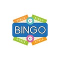 Bingo emblem for lottery banner, poster, flyer, card