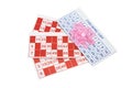 Bingo Forms and Gaming Chips Royalty Free Stock Photo