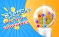 lottery banner, bingo game background