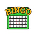 Bingo game color icon