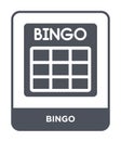 bingo icon in trendy design style. bingo icon isolated on white background. bingo vector icon simple and modern flat symbol for