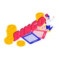 Bingo Isometric Composition