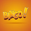 Bingo lottery balls and bingo cards concept Royalty Free Stock Photo