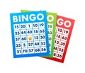 Bingo or Lottery game, card. Big Win. Vector stock illustration. Royalty Free Stock Photo