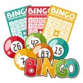 Bingo or lottery game illustration Royalty Free Stock Photo