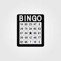 Bingo. Single flat icon on white background.