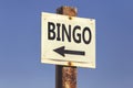 Bingo word and arrow signpost 2