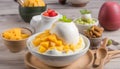 Bingsu Mango Cheese - Korean Dessert