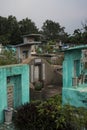 Binh Hung Hoa, the largest cemetery in Ho Chi Minh City, Vietnam, in the afternoon