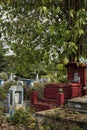 Binh Hung Hoa, the largest cemetery in Ho Chi Minh City, Vietnam, in the afternoon