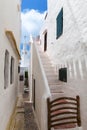 Binibequer Vell in Menorca Binibeca white village Sant Lluis Royalty Free Stock Photo