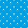 Binnary tree pattern vector seamless blue