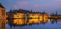 Binnenhof castle Dutch Parliament cityscape downtown skyline of  Hague in Netherlands Royalty Free Stock Photo