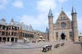 The Hague - Binnenhof - centre of Dutch politics with Ridderzaal and House of The Senate Royalty Free Stock Photo