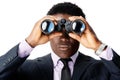 Binocular african man