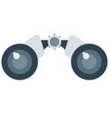 Binocular Color Vector Isolated Icon Editable