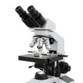 Binocular Compound Microscope on White Background Royalty Free Stock Photo