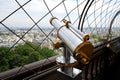 Binocular on Eiffel Tower Royalty Free Stock Photo