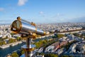 Binocular on Eiffel tower observation deck