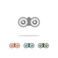 Binocular icon isolated on white background Royalty Free Stock Photo