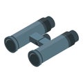 Binocular icon, isometric style