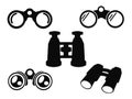 Binocular Icon Symbol Set