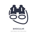 binocular icon on white background. Simple element illustration from General concept