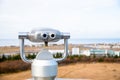 Binocular for Tourists on the Rooftop of High rise building