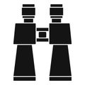 Binocular toy icon, simple style