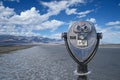 Binocular viewer at Badwater Basin, Death Valley National Park, California, USA