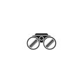 Binoculars vector icon