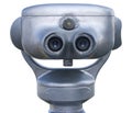 Binoculars from back with clipping path