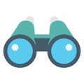 Binoculars Color Vector icon which can easily modify or edit Royalty Free Stock Photo