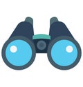 Binoculars Color Vector Icon which can easily modify or edit Royalty Free Stock Photo