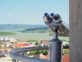 Binoculars at Drobeta Turnu Severin Water Tower