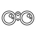 Binoculars explorer icon, outline style