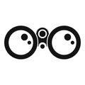 Binoculars explorer icon, simple style